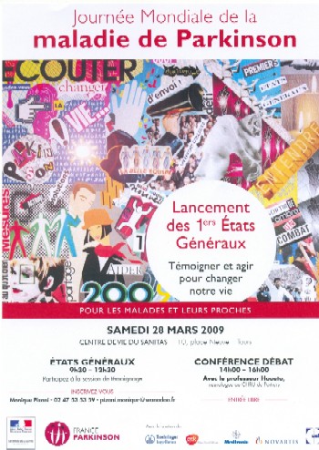 affiche de la journée mondiale de la maladie de Parkinson